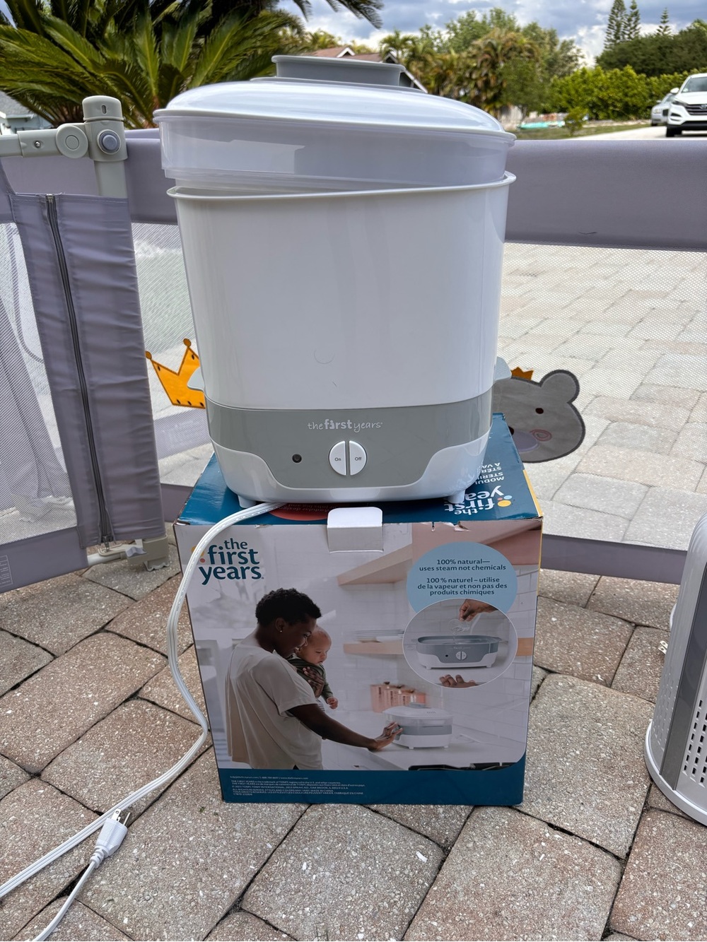 The First Years White Baby Bottle Sterilizer and Dryer
